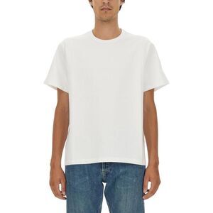 ALEXANDER MCQUEEN Men's Embroidered Logo Crewneck T-Shirt Men WHITE T-Shirts